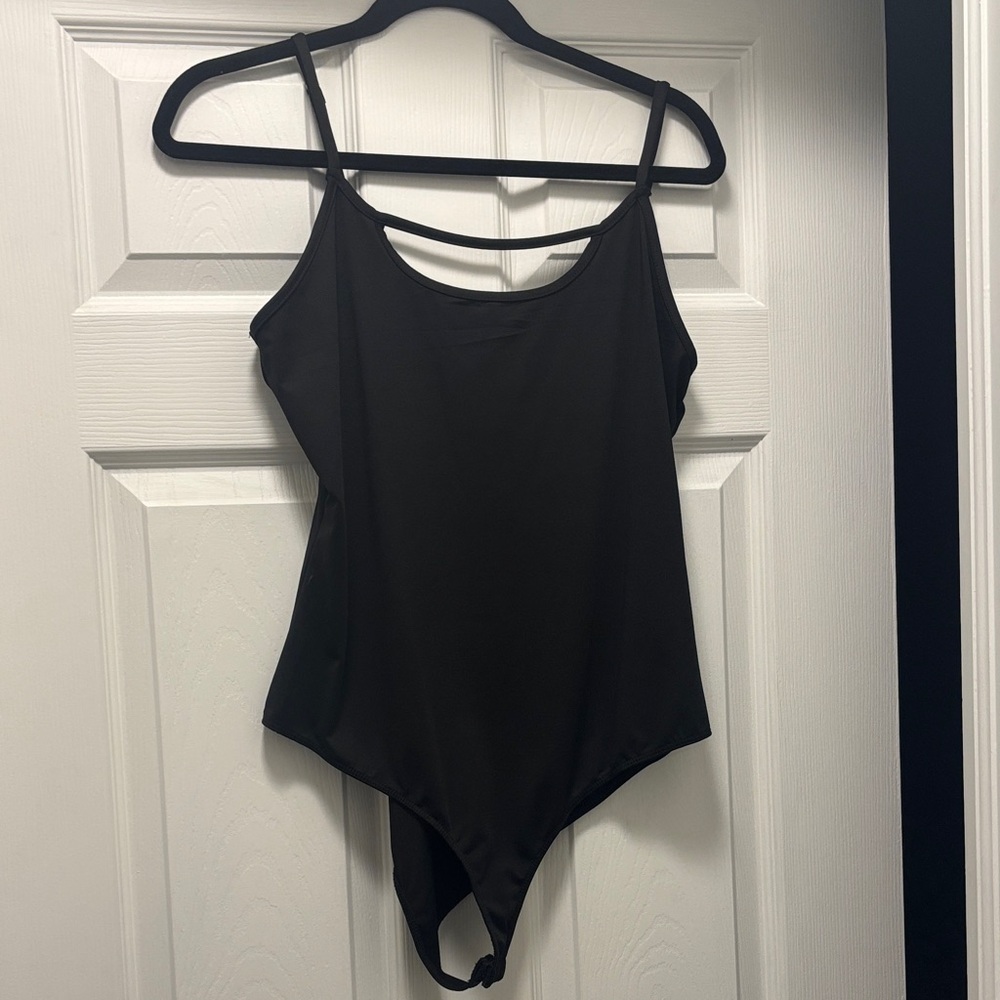 White Birch Elegant Black Bodysuit
